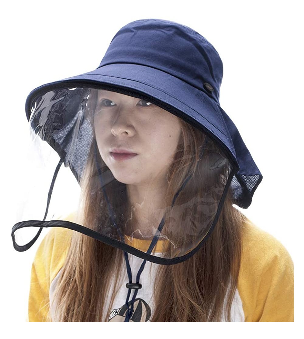 Summer Bill Flap Cap UPF 50+ Cotton Sun Hat with Neck Cover Cord for ...