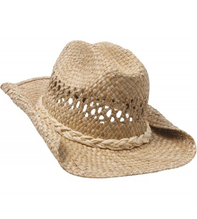 Cowboy Hats Straw Cowboy Hat - Natural - CM111QRIXCP $19.27